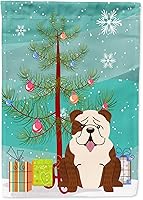 Vista 1241 de Caroline's Treasures BB4243GF Bandera de jardín con texto en inglés «Merry Christmas» con texto en inglés «Merry Christmas», bandera decorativa