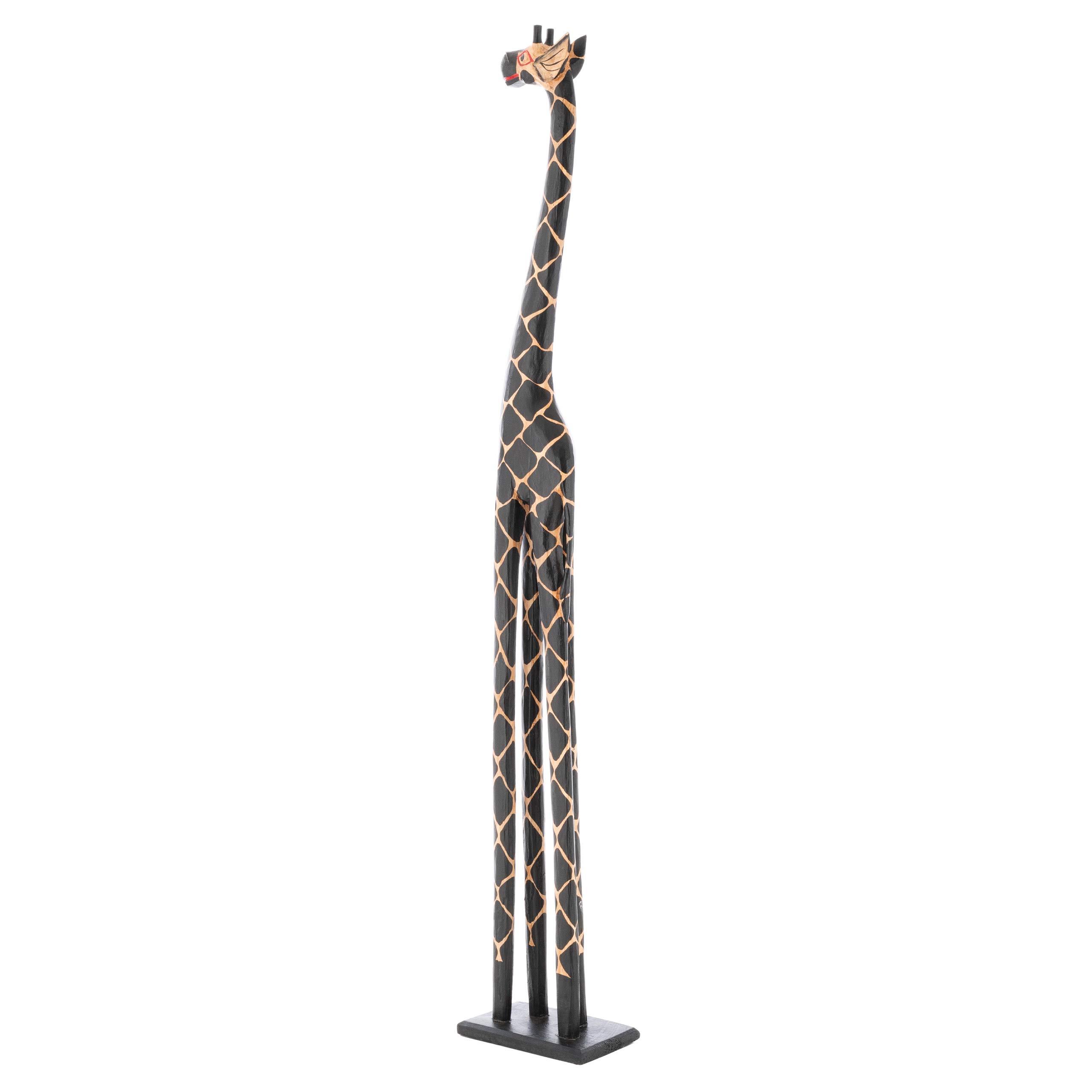 DIVERO Deko Giraffe aus Holz – Größe XL - gefertigt in Handarbeit