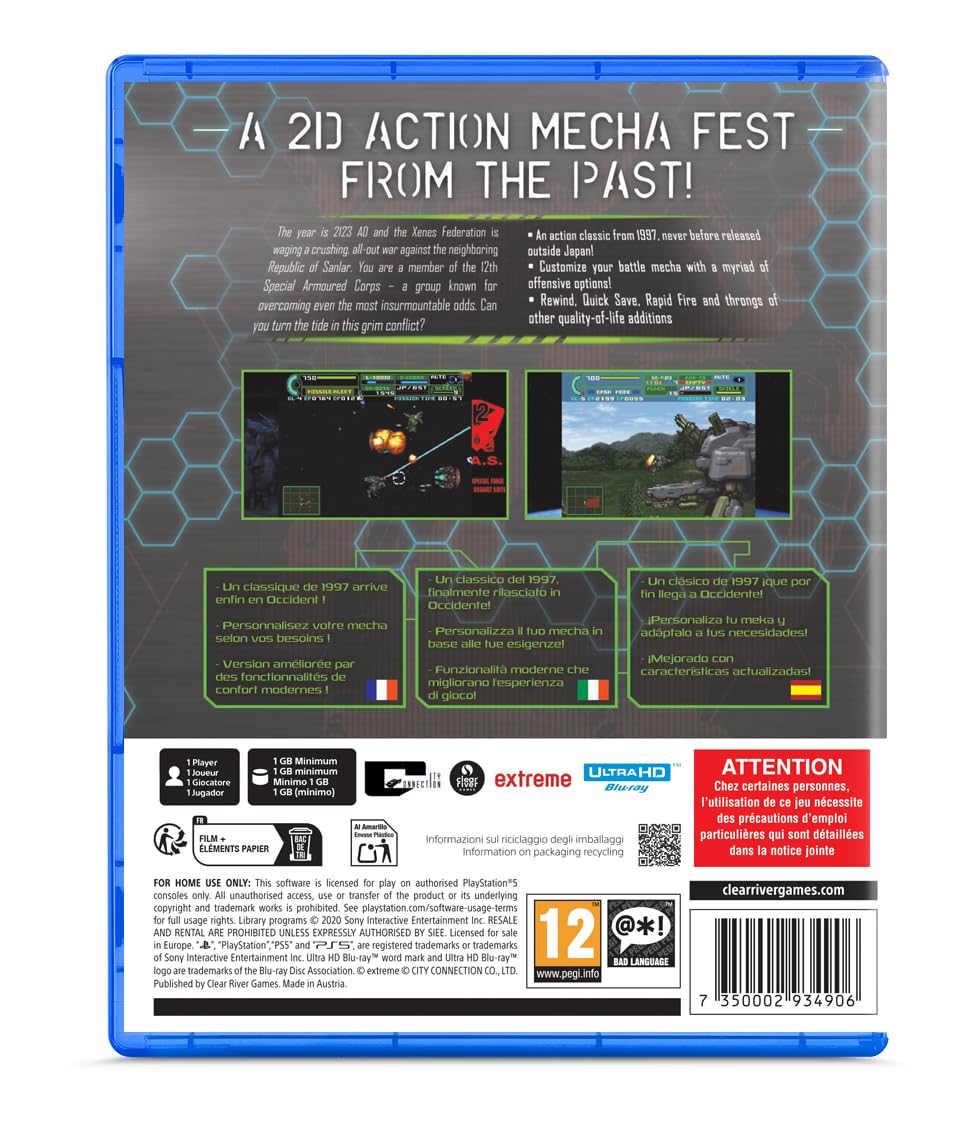 Assault Suit Leynos 2 Saturn Tribute - for Playstation 5