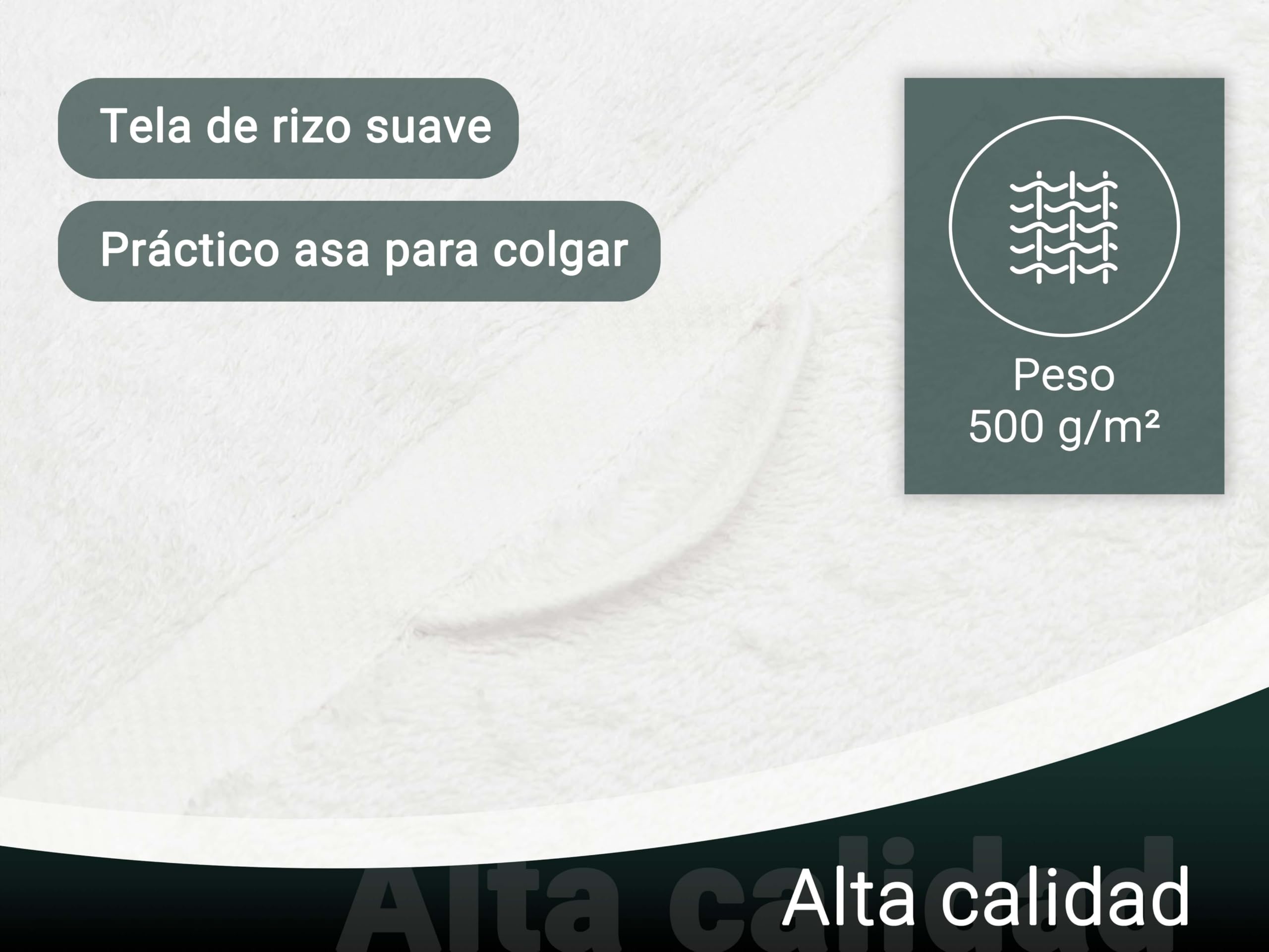 ZOLLNER Juego de 10 Toallas para Invitados de 30 x 50 cm: Toallas Especialmente Suaves y absorbentes en Color Blanco, con práctico Colgador, Lavables hasta 95 °C, de algodón, Calidad hotelera