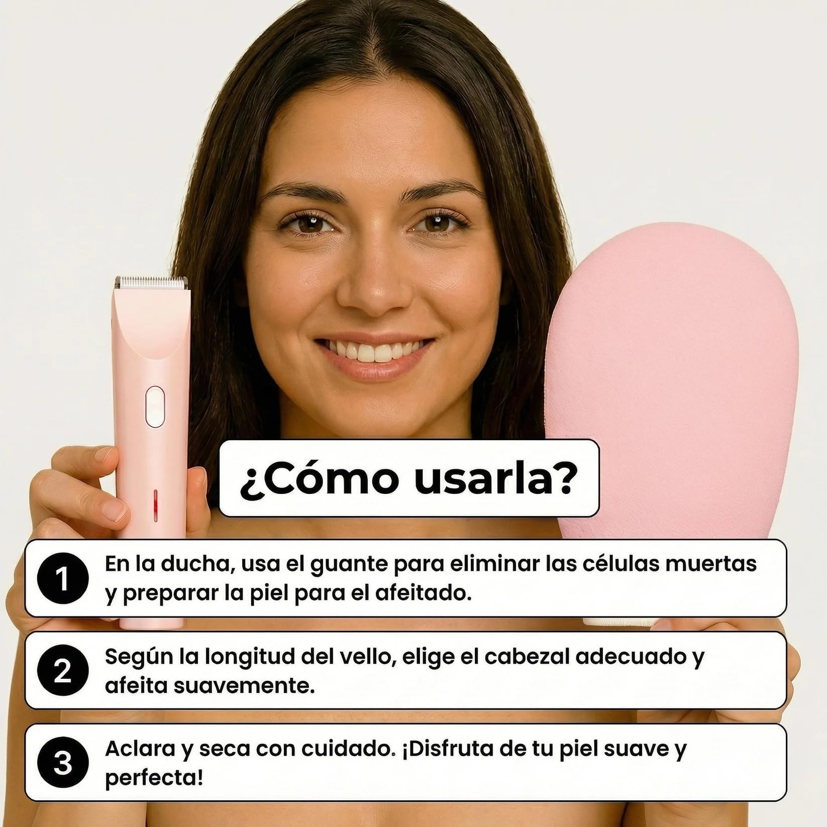 Razerly Maquinilla Mujer, Maquinilla 2 En 1para Bikini Ycuerpo Razerly, Razerly Depiladora, Maquinilla Electrica Femenina Para Zona Intima Axilas Piernas Y Piel Sensible (Rosa)