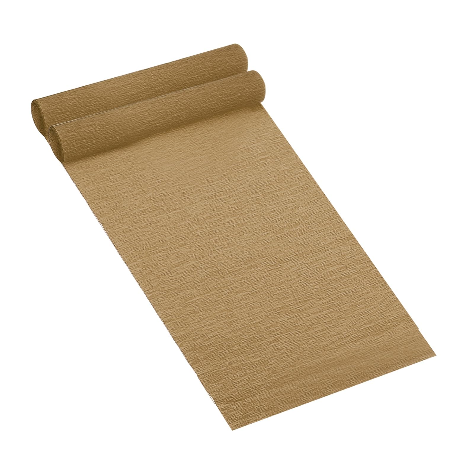 PATIKIL 8.2ft Crepe Paper Roll, 2 Rolls 10" Width Soft Paper Streamer Sheet for Flower Wrapping, Party Birthday Wedding Ceremony Various Large Festivals Decoration, Brown