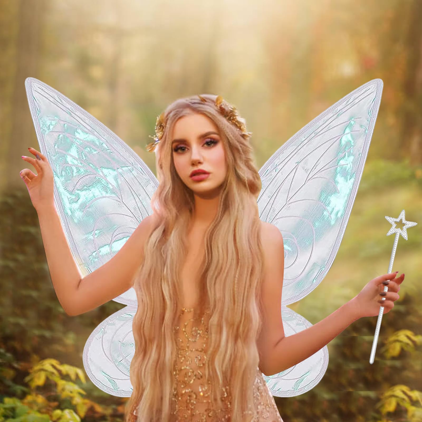 Alas De Hada Para Adultos Y Niñas – Disfraz De Mariposa Con Varita Mágica, Ideal Para Carnaval, Fiestas Y Cosplay