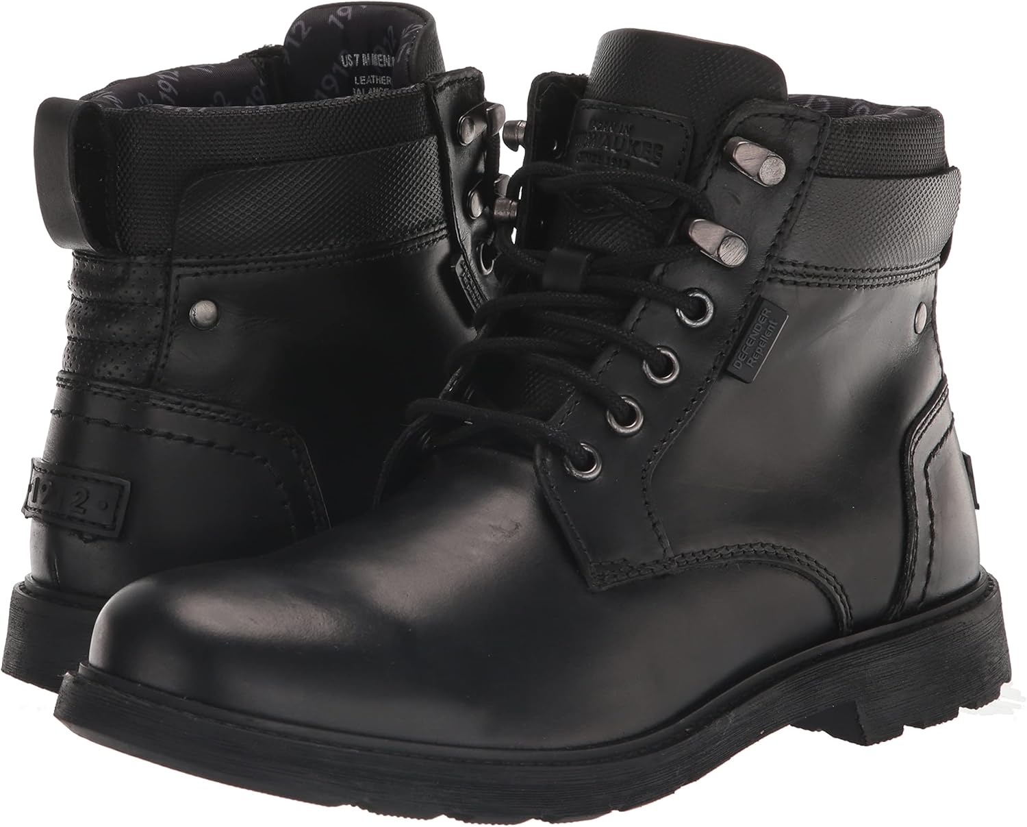 Nunn Bush mens 1912 Plain Toe Chukka Lace Leather Boot With Scotchguard Defender