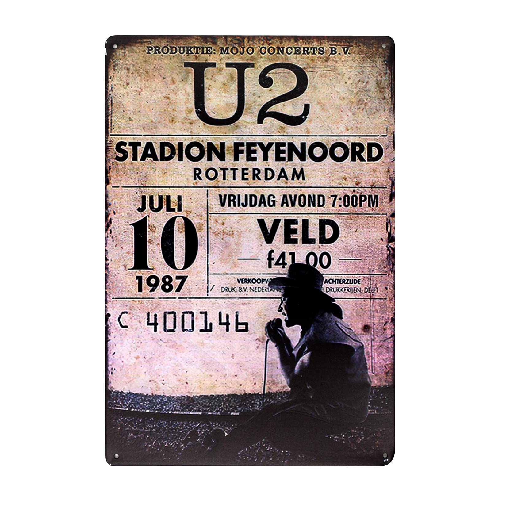 Vintage Blechschild „The Dirty Hoe“ – 20x30 Cm, Metall, Witterungsbeständig Für Garten, Bar, Café