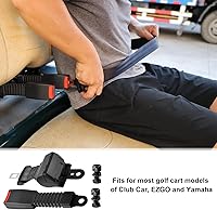 Vista 6 de Roykaw Cinturones de seguridad para carrito de golf, compatible con EZGO Club Car Yamaha - Gran calidad de grado automotriz