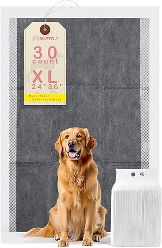Miniatura 7 de Almohadillas desechables para entrenamiento de cachorros, almohadillas de carbón para cachorros, grandes de 24 x 36 pulgadas, súper absorbentes y a