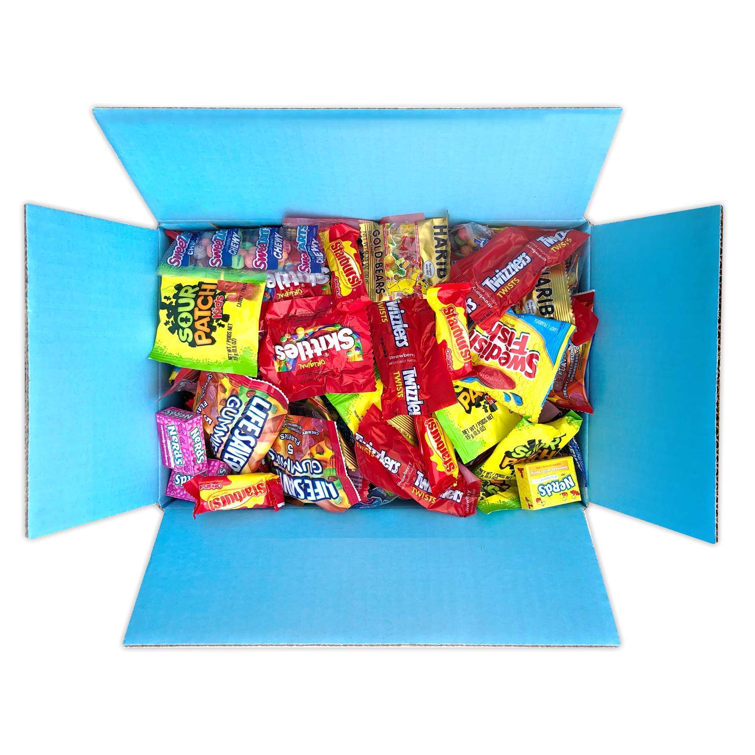 Bulk Assorted Fruit Candy - Starburst, Skittles, Swedish Fish, Air Heads, Jolly Rancher, Sour Punch, Sour Patch Kids, Haribo Gold-Bears Gummi Bears & Twizzlers (32 Oz Variety Fun Pack) by Variety Fun : Grocery & Gourmet Food