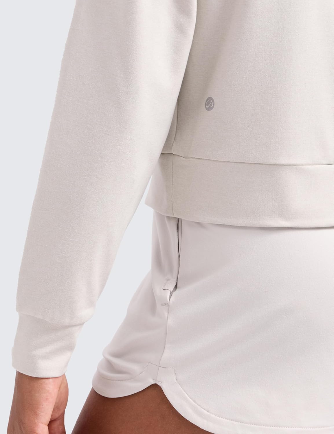 CRZ YOGA Girls Cloud Jersey Long Sleeve Casual Hoodie - Lounge Pullover Sweatshirts Hooded Relaxed Waist Length Kids Teen - Image 5