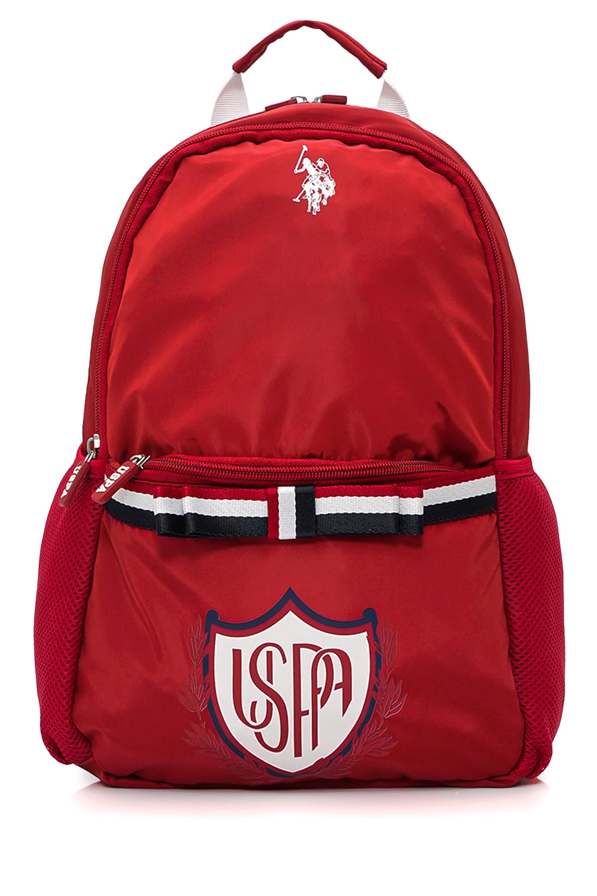 U.S. POLO ASSN. U.S. Polo. Assn. Unisex Okul Çanta Seti Plset242848586,Kırmızı Tek Ebat
