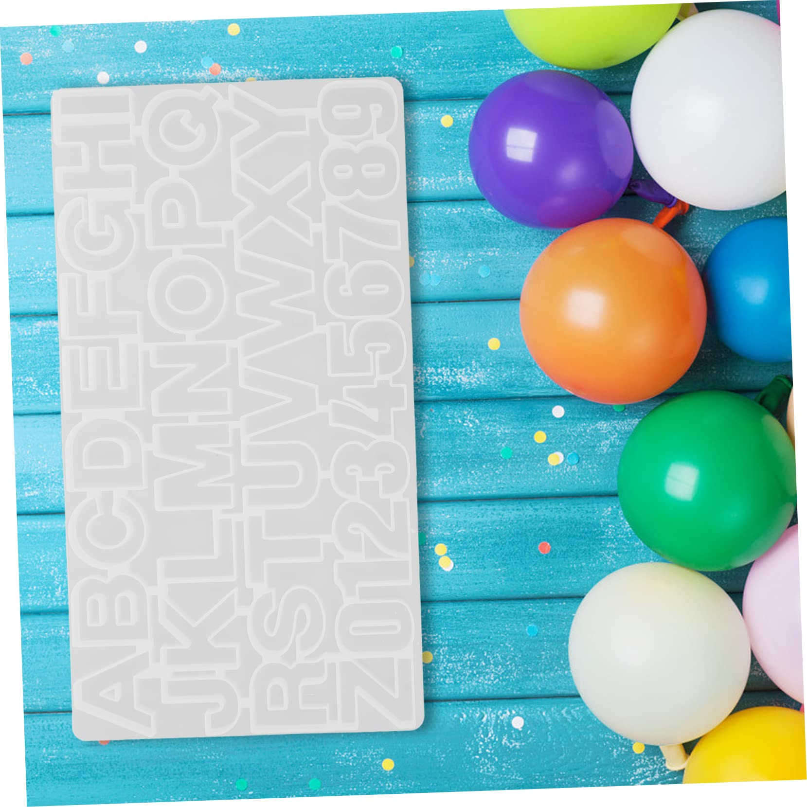 Moule en Silicone Lettres et Chiffres Diy, 1 Set pour Loisirs Créatifs
