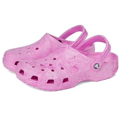 Crocs Classic Marbled Tie Dye Clog Clog Shoes Pink Swirl