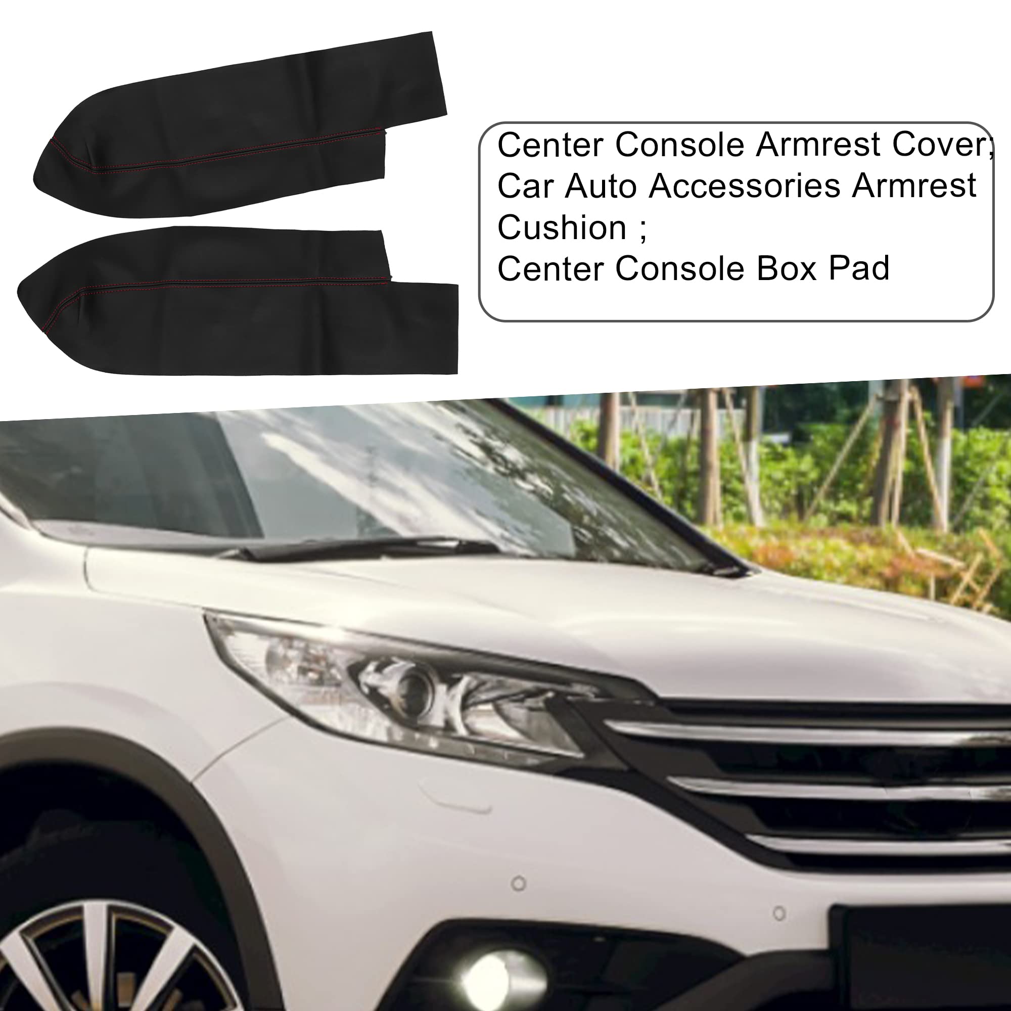 A ABSOPRO Automobile Bracciolo Copertura Console Box Pad per Honda CRV 2007-2012 (2Set)