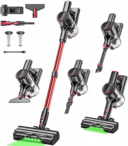 Cordless Vacuum Cleaner, 45KPA 8-in-1 Vacuum Cleaners for Home, 50Mins