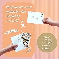 Vista 5 de Pack It Chic - Sobres A7 de kraft 5" X 7" (110 unidades) Sobres autoadhesivos para invitaciones de boda, tarjetas de "guarda la fecha", graduación