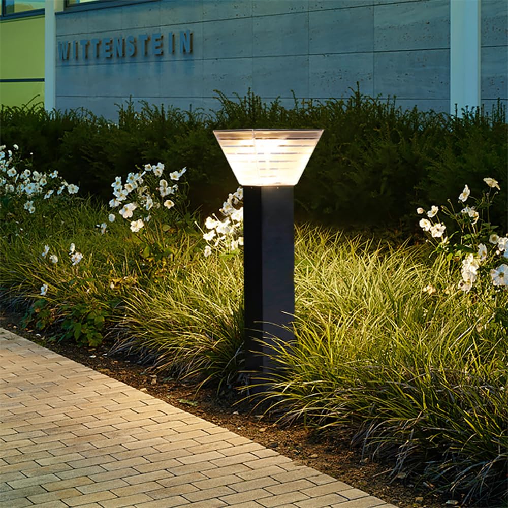Lampada Solare da Giardino contemporanea, Impermeabile, per Ville, Giardini, Cortili, quartieri residenziali (Stile 15 H60CM, 1 Pezzo)