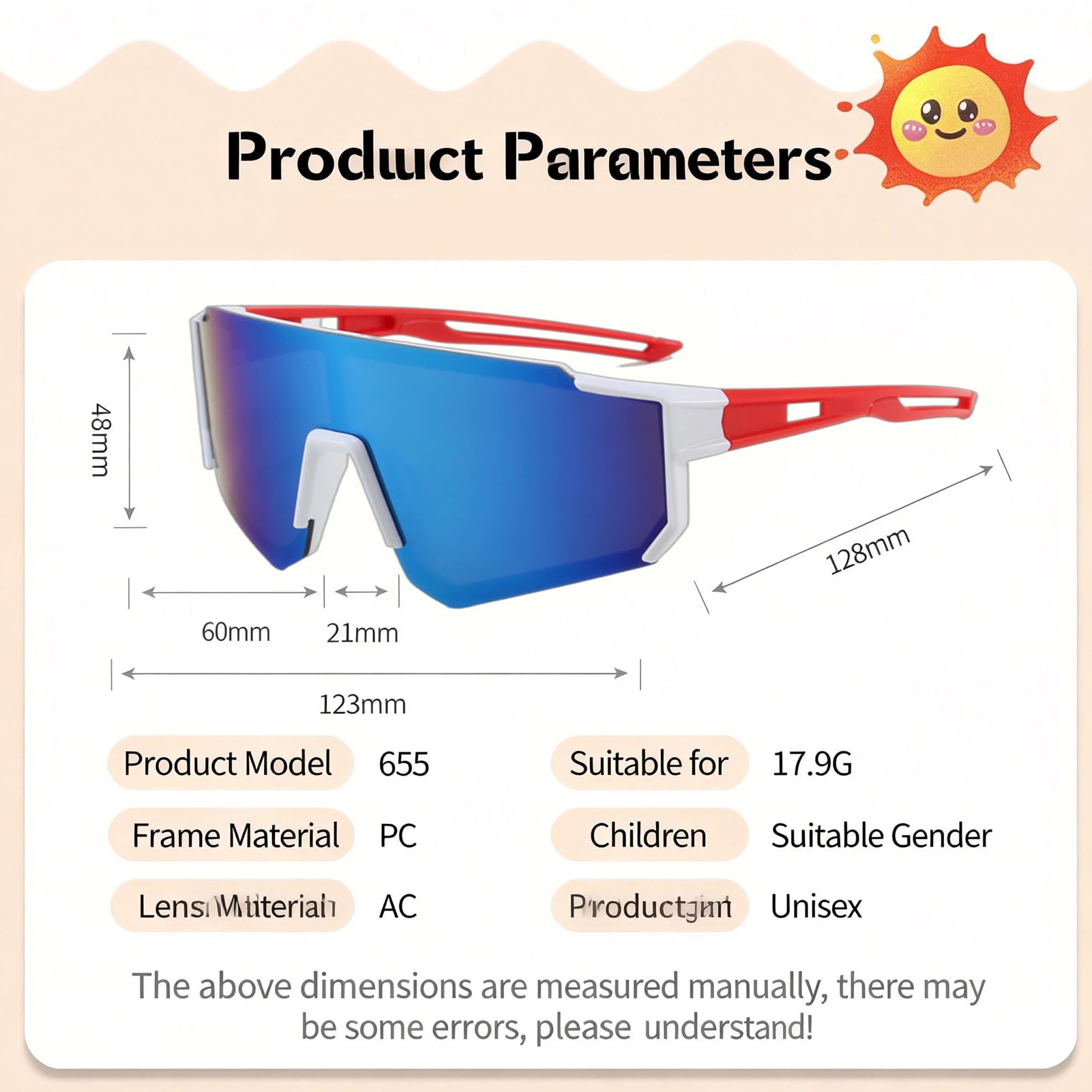 3 Stück Fahrradbrille Kinder, Sonnenbrille Kinder, UV400-Schutz Polarisierte Sportbrille für Jungen Mädchen, Ideal für Radfahren Angeln Golf Wandern Laufen Ski Outdoor-Aktivitäten