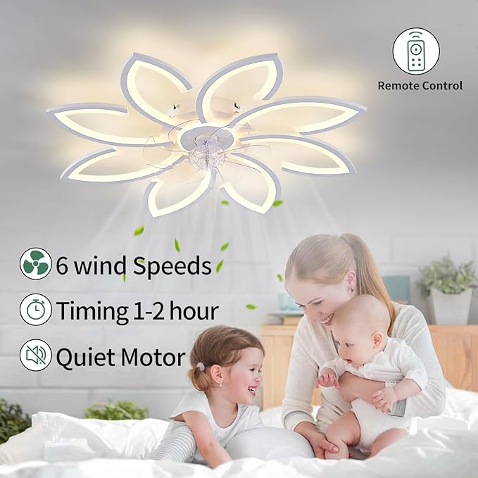 Ventilador de Techo 36 Pulgadas Con Luz y Control Remoto 6 V miniatura 6