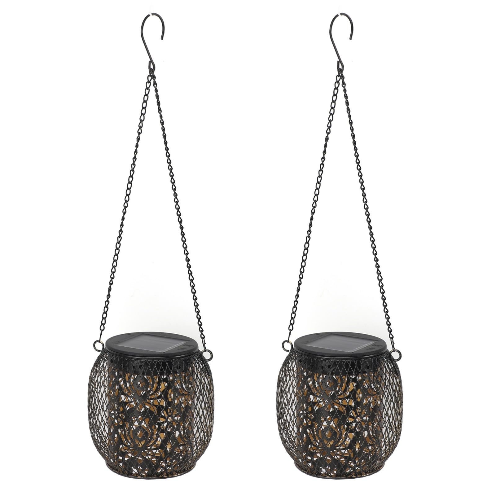 Outdoor Hanging Solar Lanterns Waterproof Decorative Lights for Garden