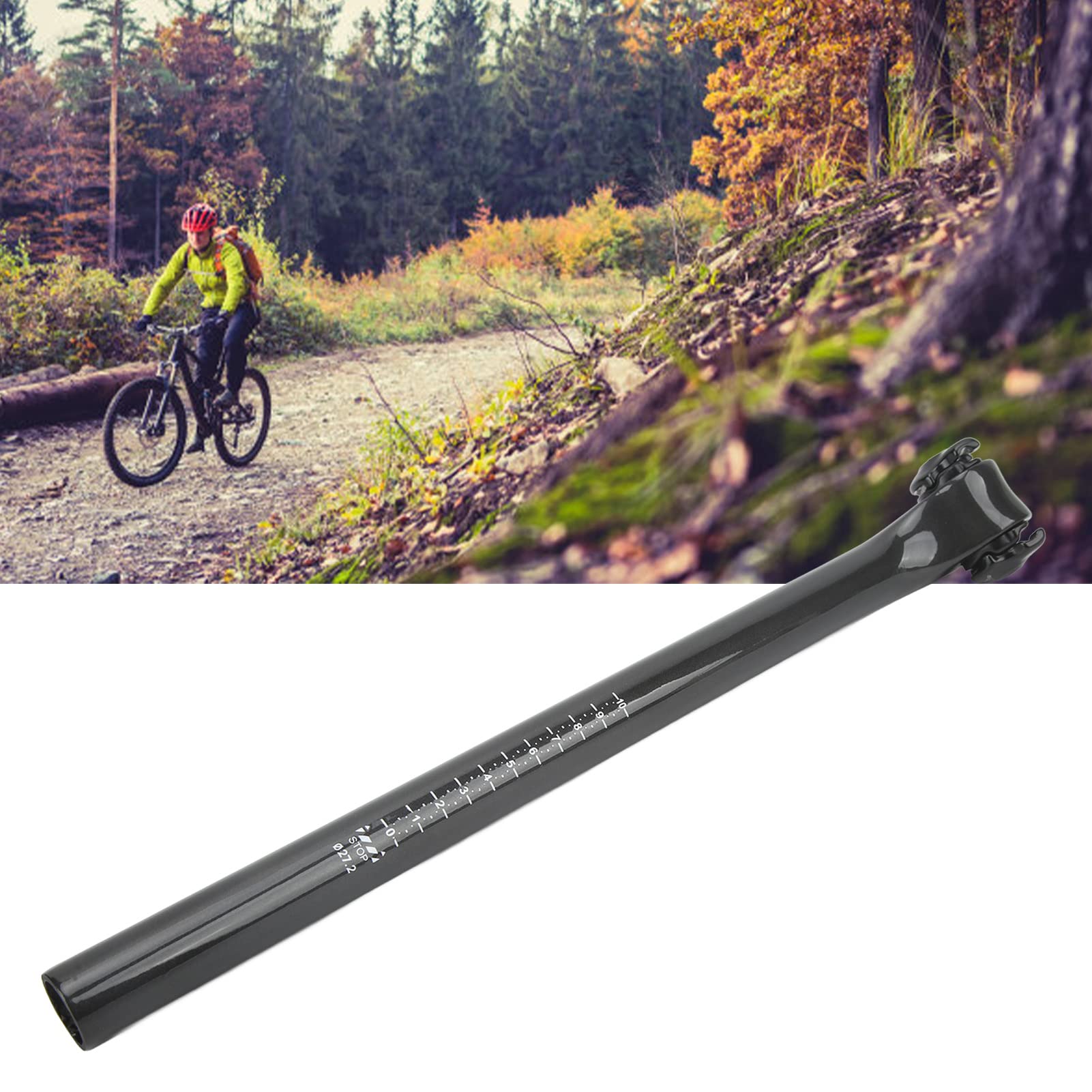 Tube De Selle Vélo Carbone 27,2 Mm – Déporté 20-25 Mm – Réglable Et Antidérapant – Pour Route Et VTT