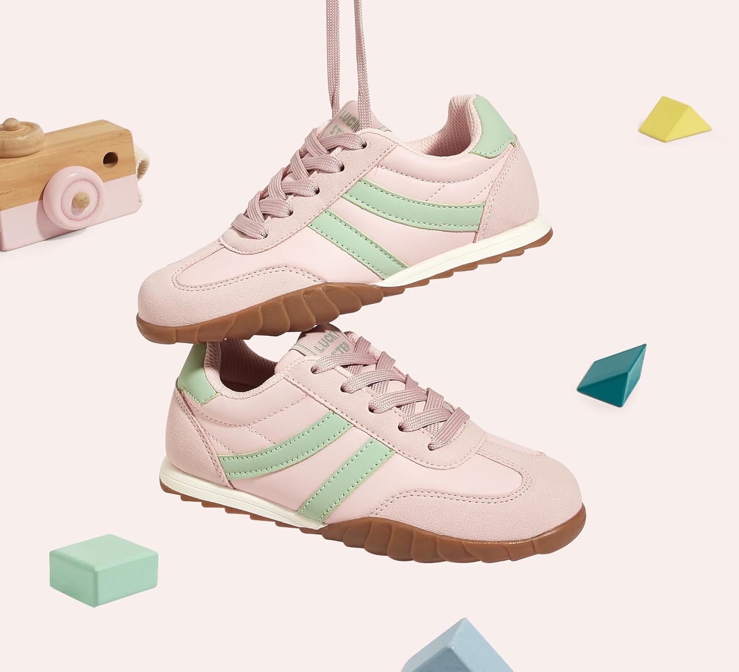 LUCKY STEP Boys Girls Casual Fashion Sneakers Classic Retro Walking Shoes Non Slip Running Trainers for Little Kids - Image 7