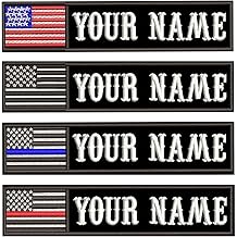 2PCS Custom Name Patch, Tactical USA Flag Patch with Your Name Text