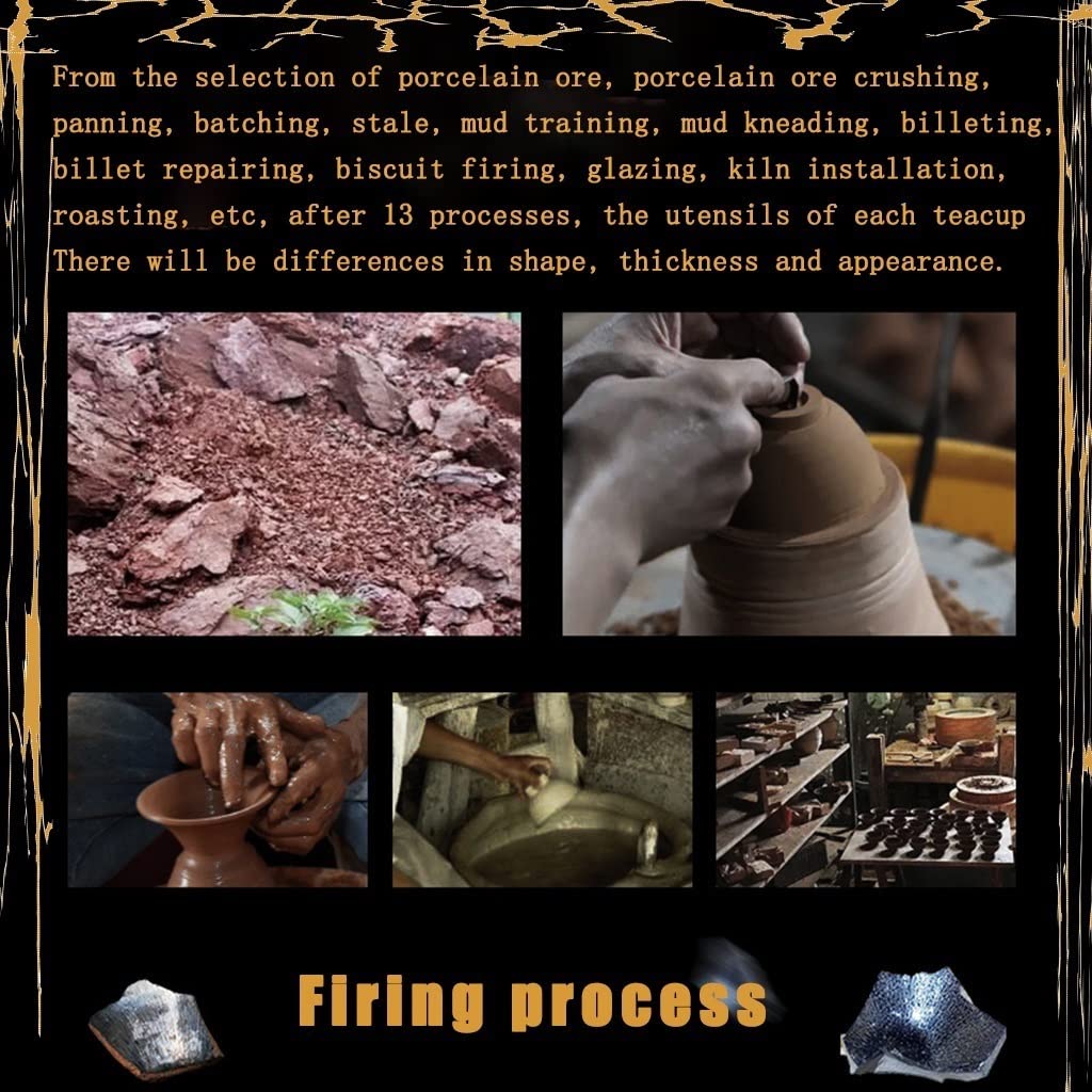 Prosty kubek do herbaty, domowy ceramiczny zestaw do herbaty zestaw do herbaty, Jianzhan Filiżanki do herbaty Jianzhan Klasyczny styl Chino złoty piekarnik filiżanka do herbaty