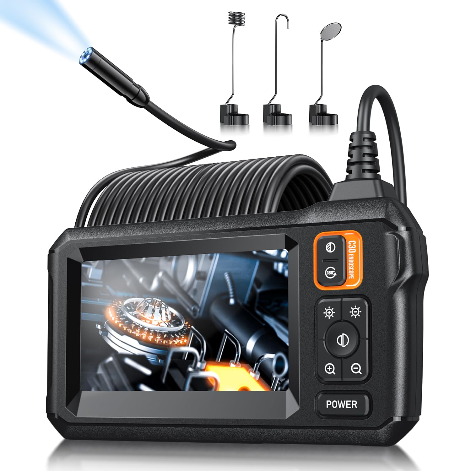 Endoscope Camera with Light, 1920P HD Borescope Tools(32.8FT)
