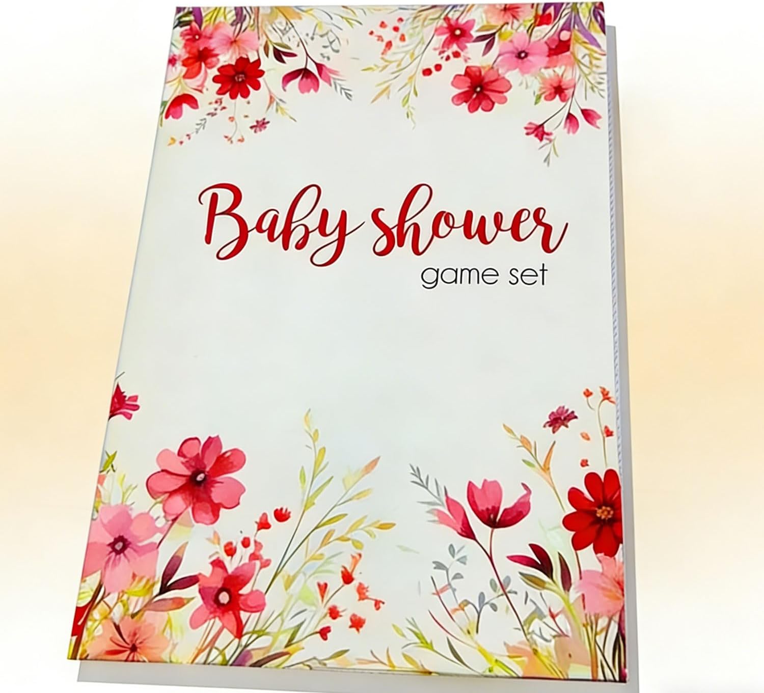 Set of 5 Baby Shower Fill-in Card Games (125 Total Cards, 25 Each) with 20 Cute Pink Pens, Fun Party Activity for Boys and Girls - 4