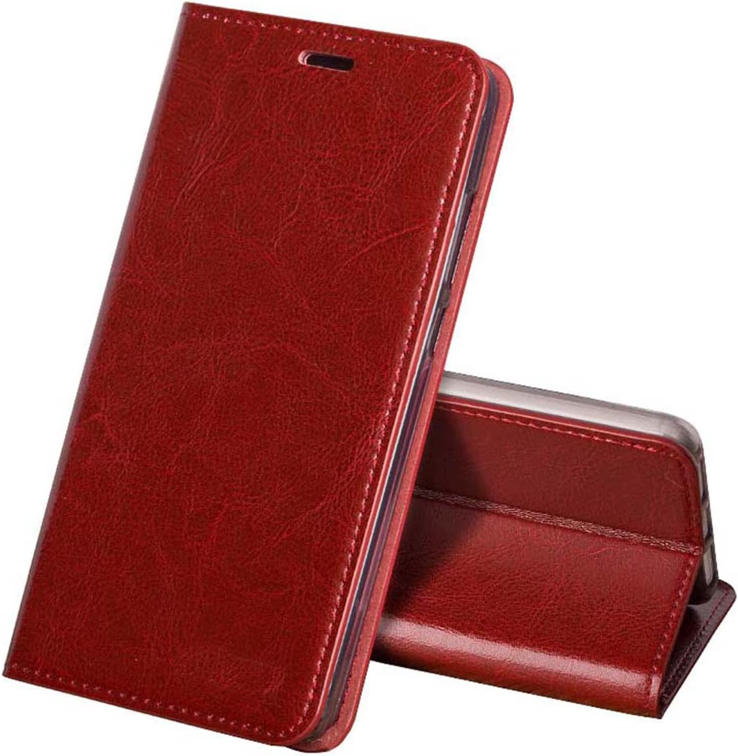 Funda iPhone 14 Plus libro roja antichoque para proteger pantalla y tarjetas 8