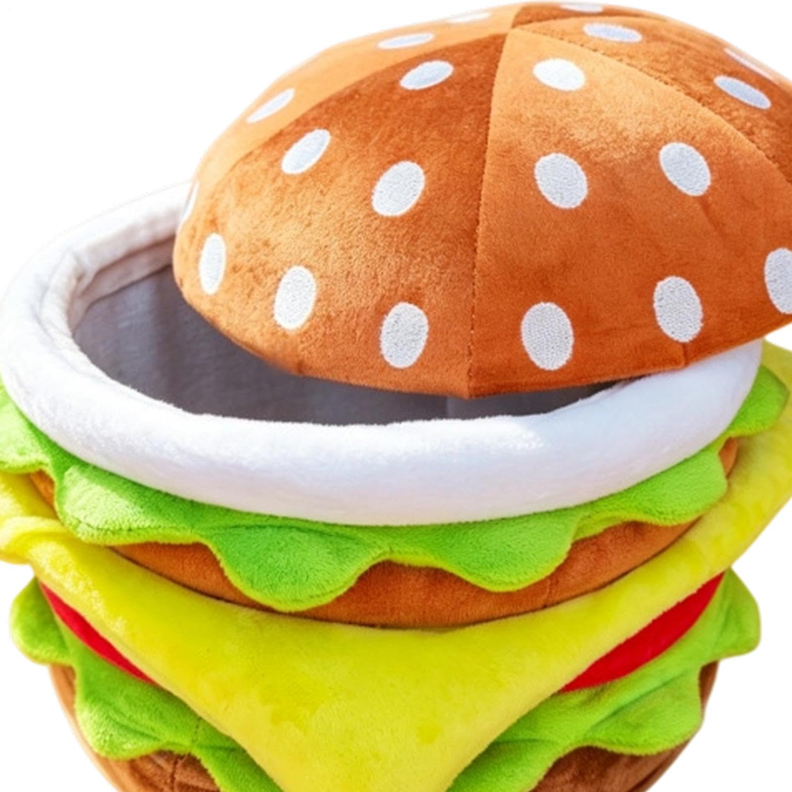 Genérico Taburete de almacenaje Con Tapa, Y Mono Decorativo Hamburguesa