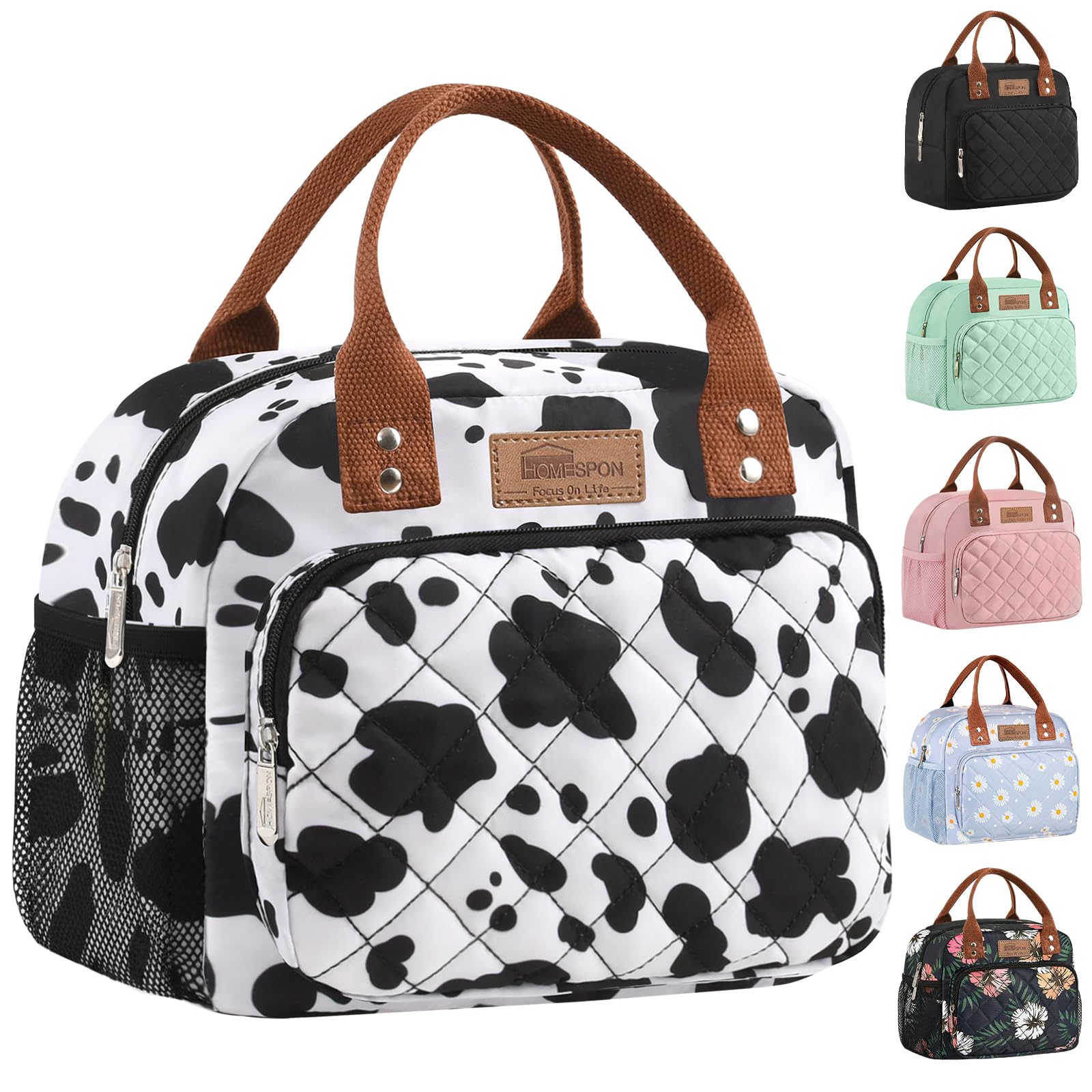 HOMESPON Isolierte Lunchtasche für Frauen Männer Arbeit Erwachsene Kühltasche Lunchbox Behälter