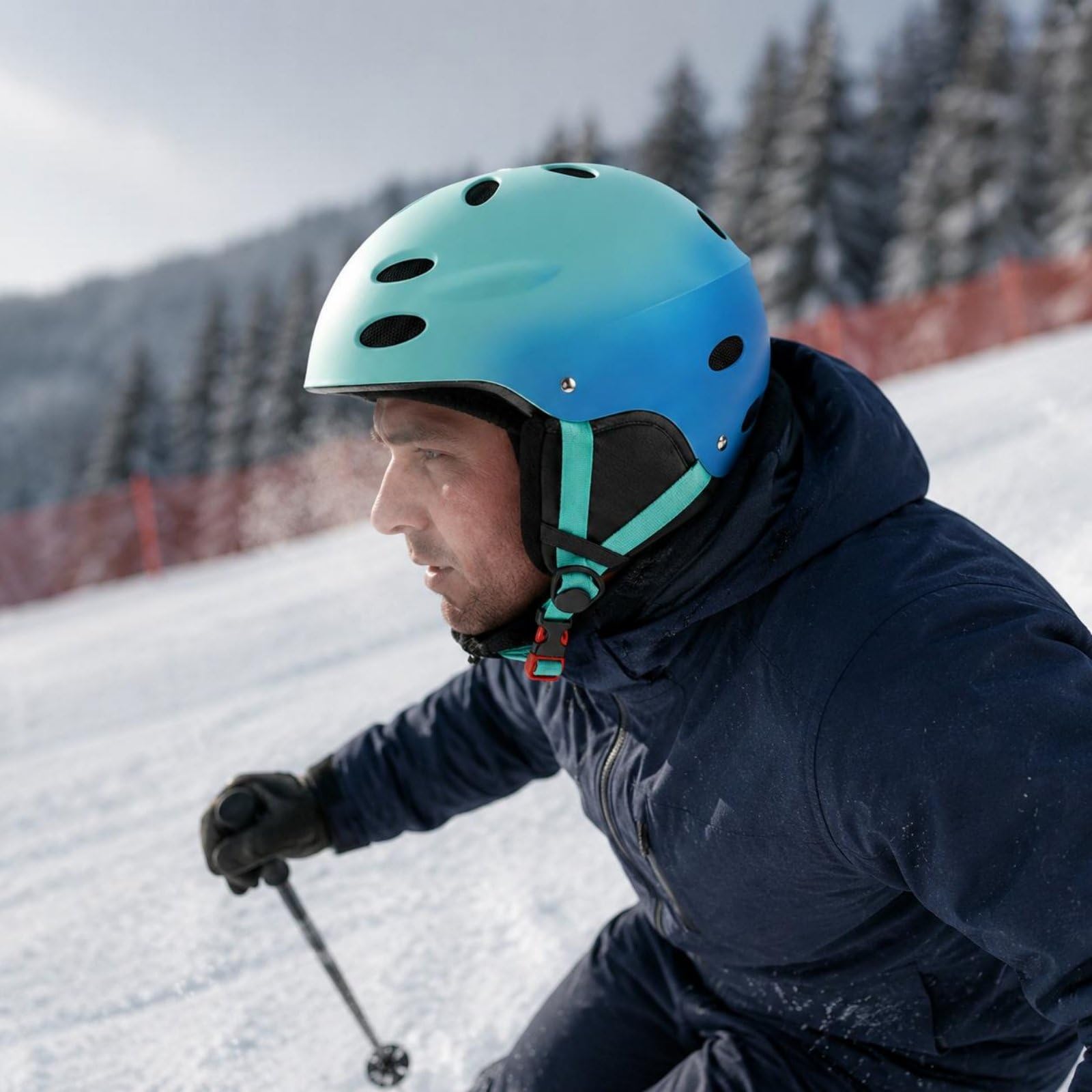 Casco da Sciistica Adulto Anti Penetrazione Casco Ski Symbol Prese d’ventilazione Copricapo Rigido per Adulti, Montagna
