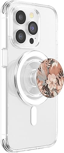 Miniatura 9 de PopSockets con estampado floral neutro y estético, bohemio, color crema