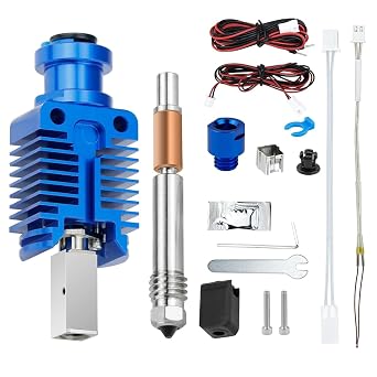 Ender 3 Pro TZ-E3-3.0 Extrusion Head,Ender 3 v2 xirbbo Blue All Metal Hotend,Ender 3 Upgrades Hot end Kit,3D Printer Ender Hotend,for Ender 3, Ender 3-v2,Ender 3 Pro,CR10,CR10S, VORON2.4