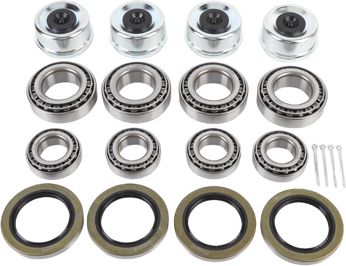 Matybobe Dusts Proof 5200-6000lb Axles Bearing Kit, Quiet & High Speed Trailer Wheel Hub Set,Leakage Proof for Marine Trailers, Aging Prevention with Excellent Support