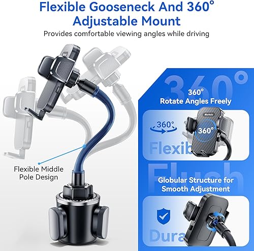 Miniatura 5 de Soporte para teléfono de 13 pulgadas Disfruta de la comodidad, flexibilidad y estabilidad Soporte de teléfono con cuello de cisne, apto para todos