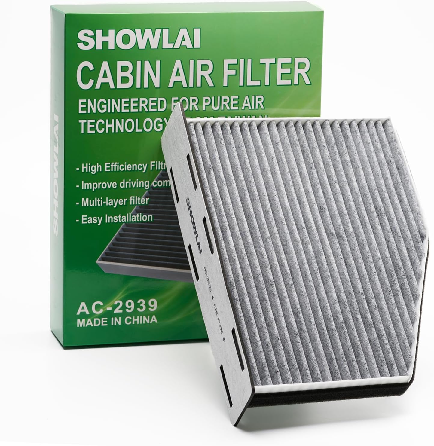 SHOWLAI Activated Carbon Cabin Air Filter (CF10373) – Compatible with VW Jetta