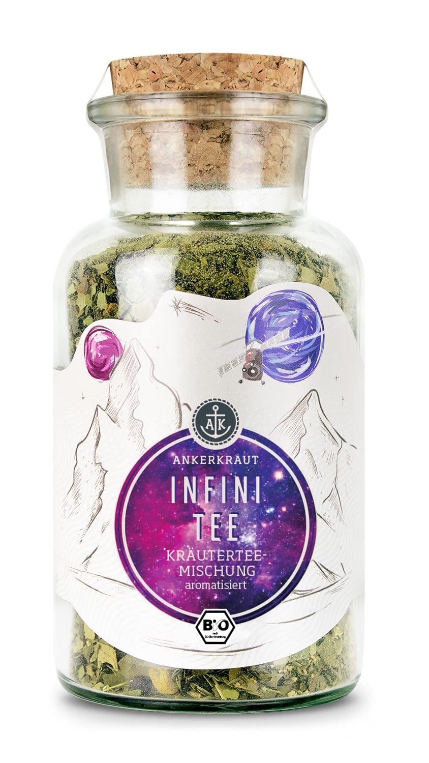Infinity Jars Apothekerglas Luftdicht – 250 Ml, Schwarz, UV-Schutz Für Kräuter, Tee & Öle