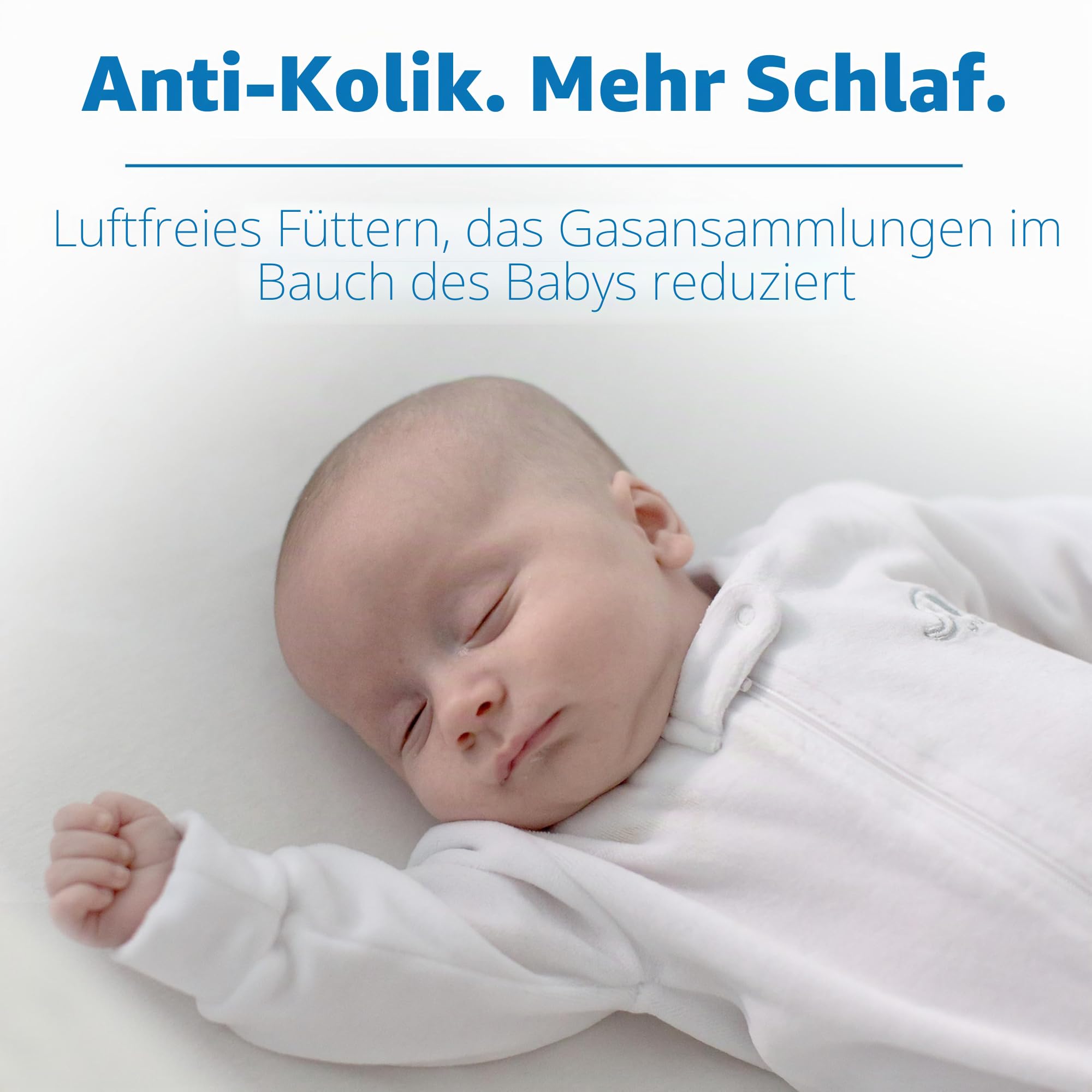 Dr. Brown's Anti-Colic Options+ schmale Glas-Babyflasche mit langsamem Trinksauger Stufe 1, BPA-frei, 250 ml, 4er-Pack