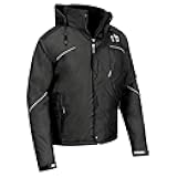 N-Ferno 6467 Winter Work Jacket, Workwear Outerwear, Thermal Insulation, Removable Hood