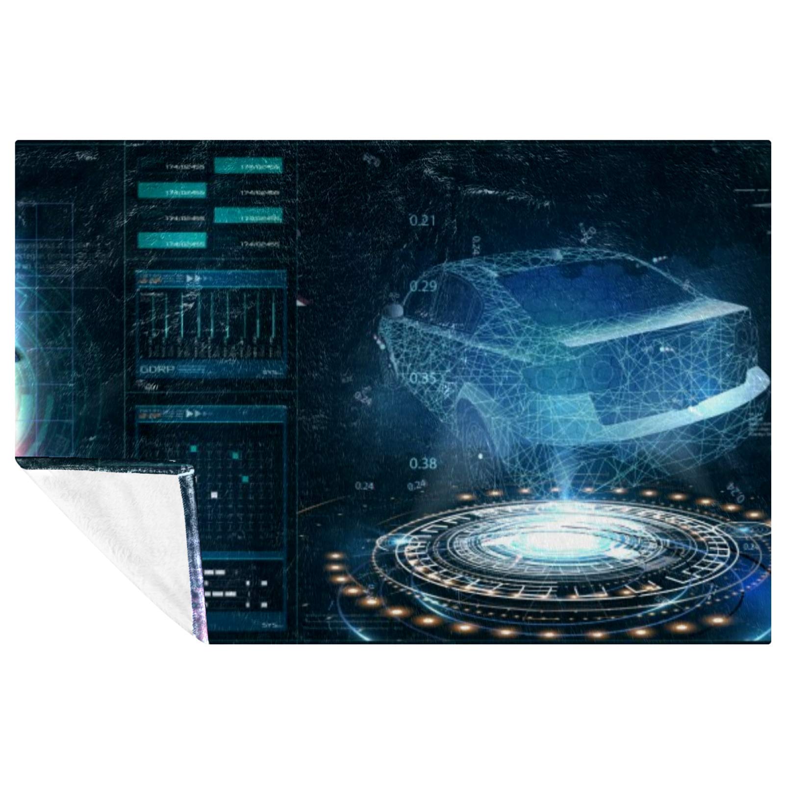 Couverture futuriste pour lit et canapé de 150×100 cm