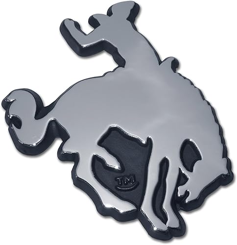 Elektroplate Emblema de metal oficial Bucking Bronco para automóviles, camiones y todos los automóviles, ajuste universal de 3 x 3.5 pulgadas,