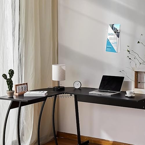 Vista 15 de MaxGear Soporte para folletos de acrílico de 4 x 9 pulgadas, soporte de plástico transparente para folletos, soporte de pared para oficina, escuela