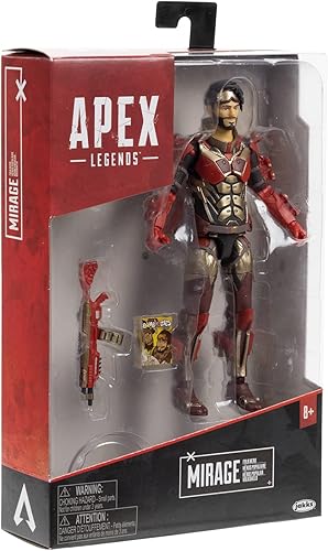 Miniatura 8 de Apex Legends Mirage Figura de acción coleccionable de 6 pulgadas (Legendary Folk Hero)