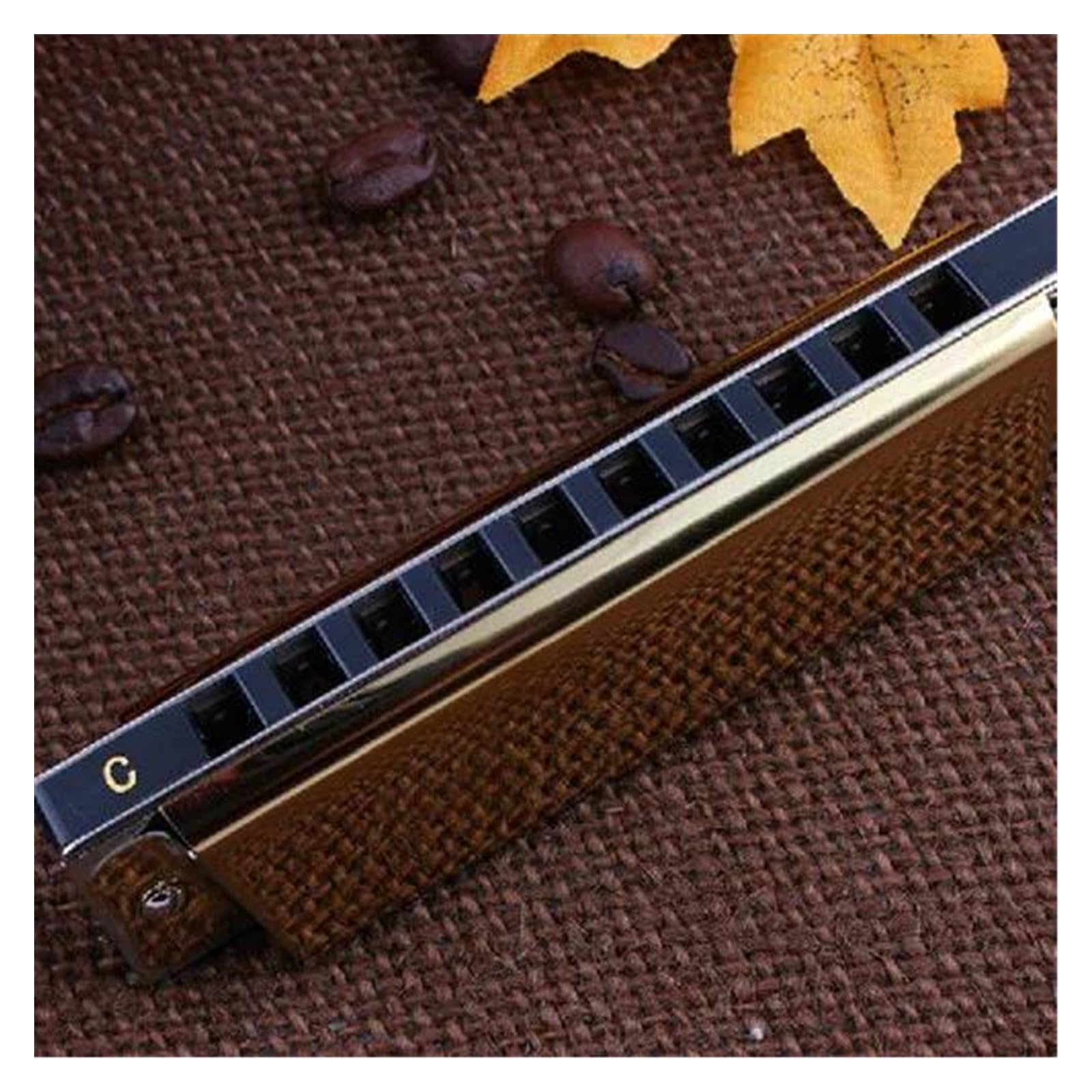 10 Harmonijka srebrna złota Harmonijka Diatonic 12 Tune BluesHarp DiatoneHarmonika(Gold)
