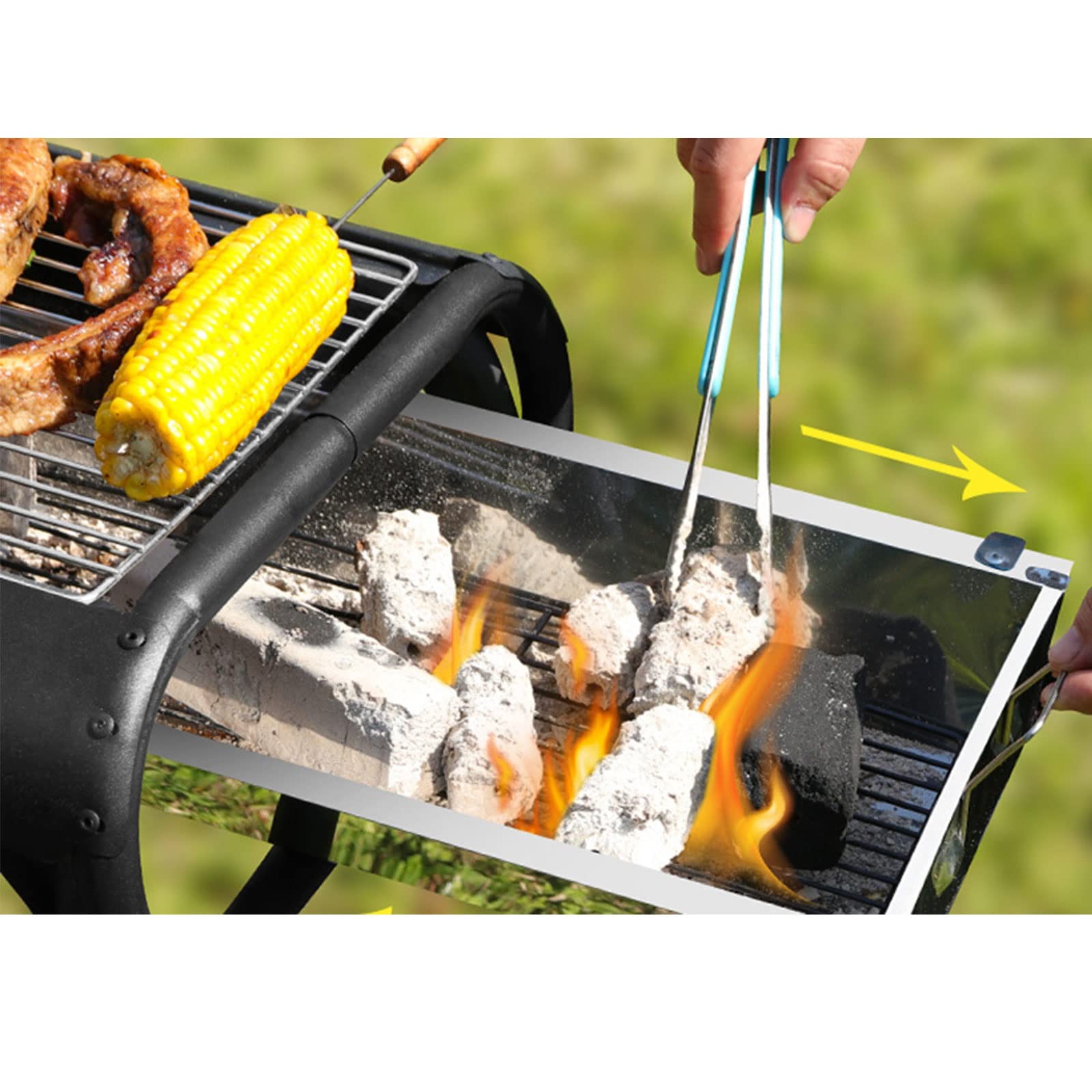 grill ogrodowy, Grill na świeżym powietrzu w domu Składany Łatwa instalacja