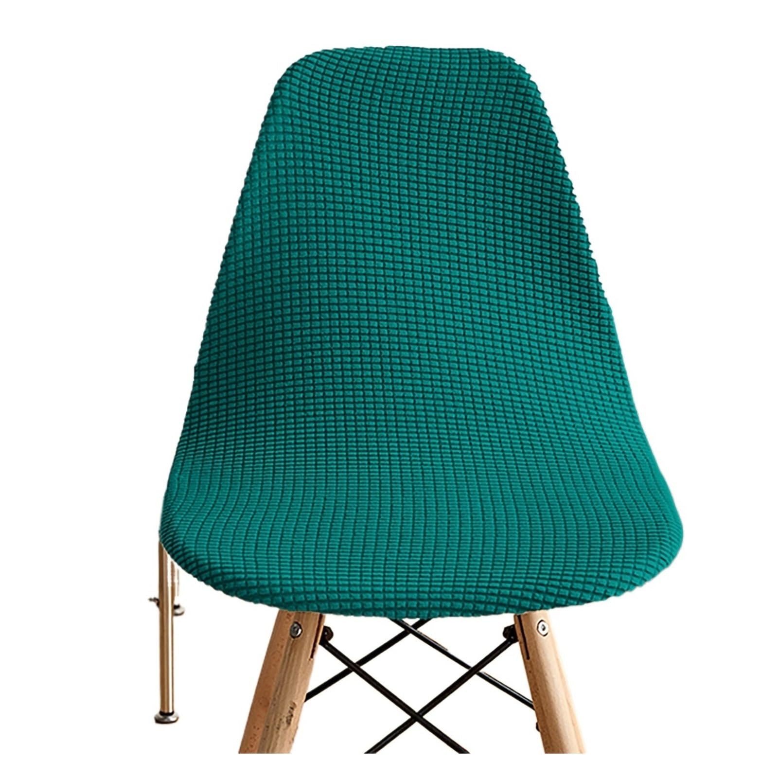 SHBHWS Jacquard Waterproof Shell Chair Cover Short Back Covers Adjustable Dining Room Seat For Bar Party for Hotel, Banquet(Color8)