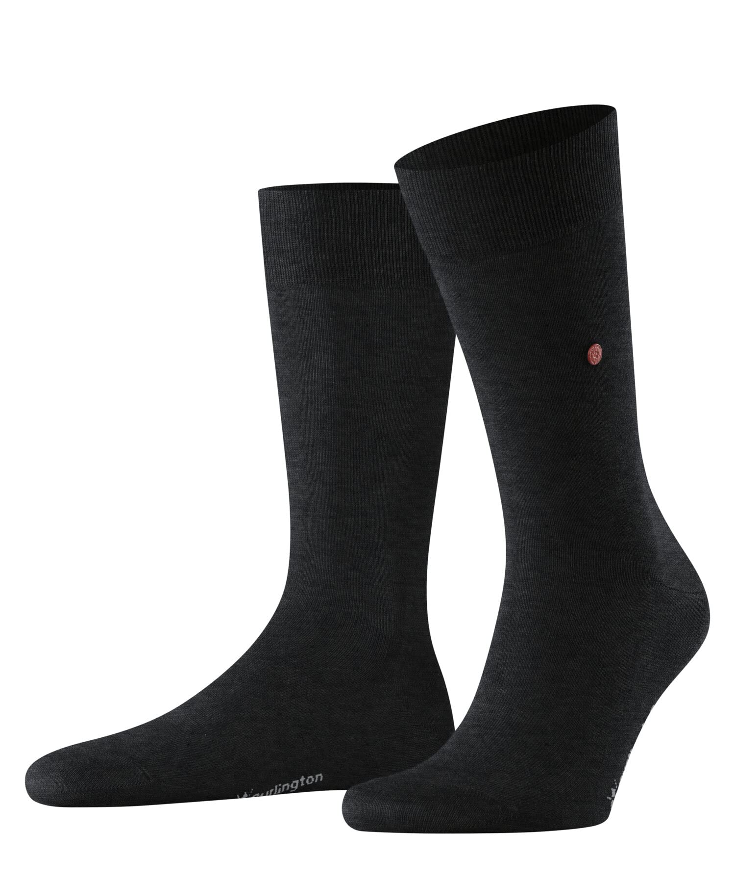 Burlington Men's Lord M So Cotton Plain 1 Pair Socks, Grey Oil Melange 3986, 6.5-11
