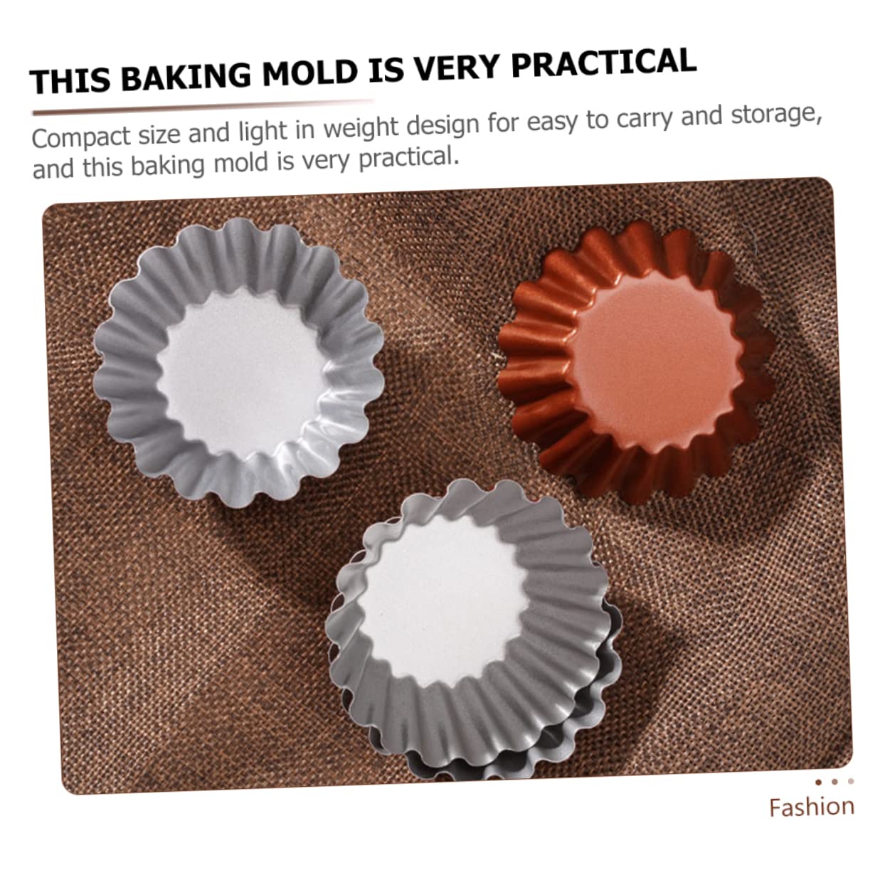 Amosfun 18 Piezas molde redondo para tarta de huevo molde muffins utensilios de cocina molde para muffins multifunción molde de gelatina molde de budín multifunción accesorio de pudín
